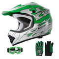 Youth Kids Motocross Helmet with Goggles and Gloves N528