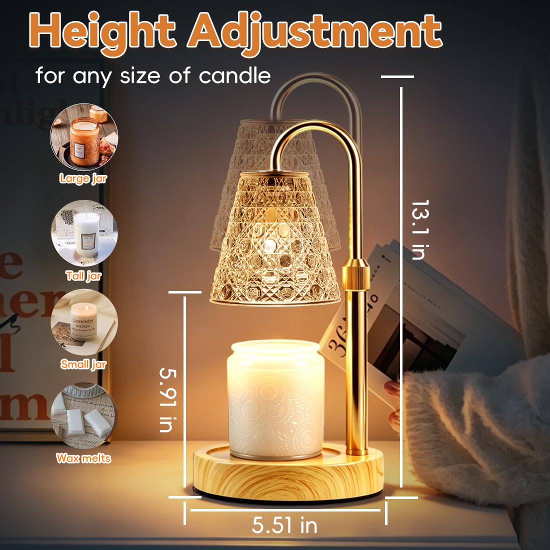 Electric Candle Warmer Lamp with Timer K129