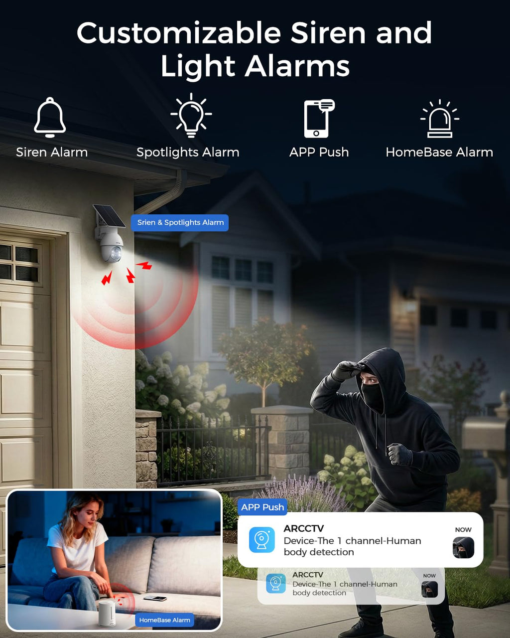 4MP Solar Camera Outdoor Wireless K49544
