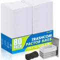 80-pack 2.6 mils White Trash Compactor Bags with Twist Ties B16214