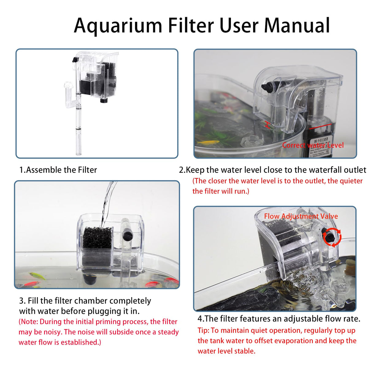 2 Gallon Fish Tank Kit with Filter and Light K34501