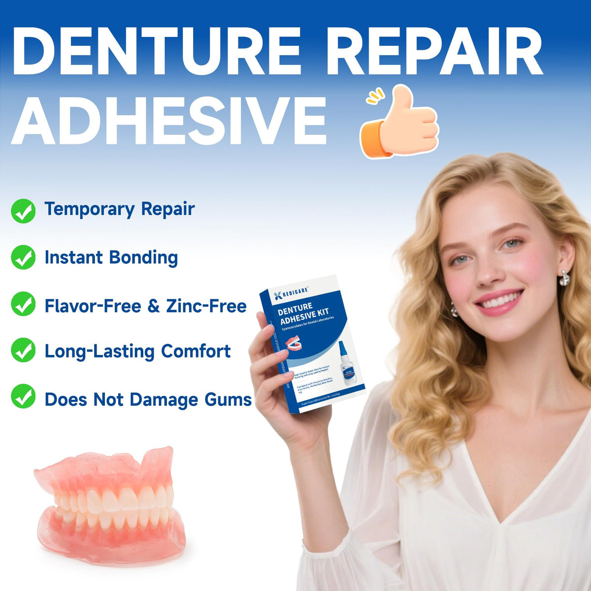 Denture Repair Glue Kit 1oz F929