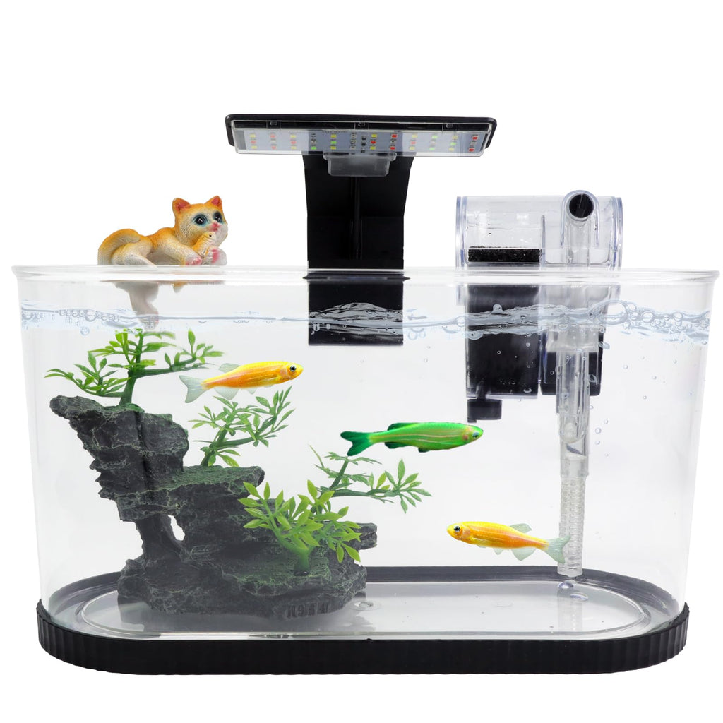2 Gallon Fish Tank Kit with Filter and Light K34501
