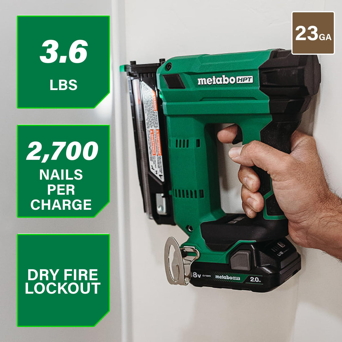 23 Gauge Cordless Pin Nailer Kit R1015