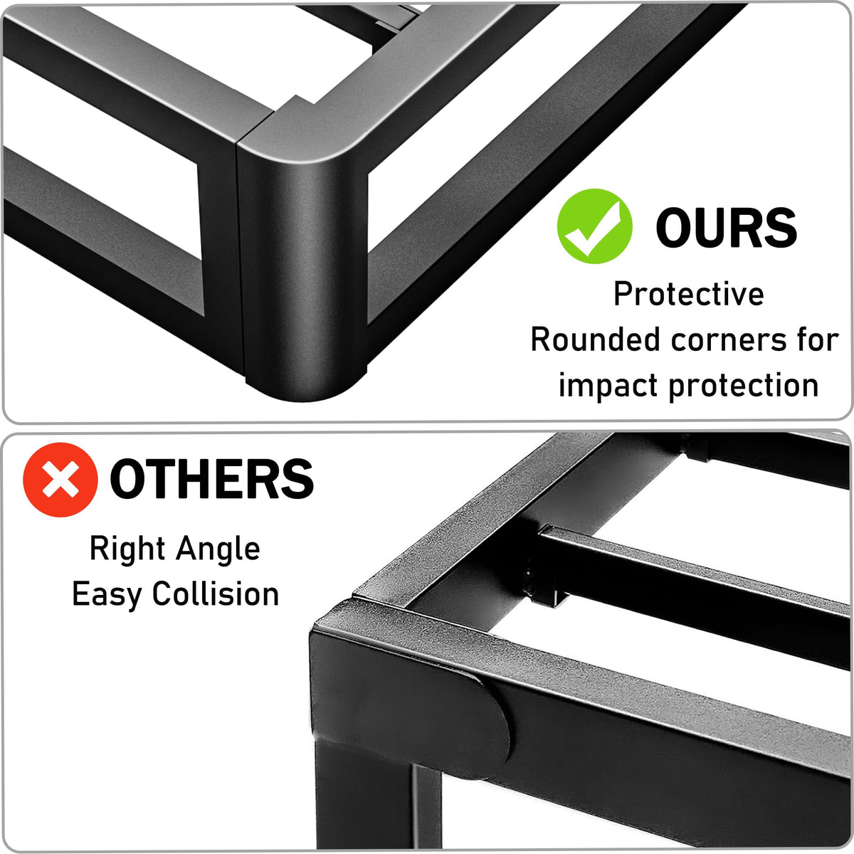 10 Inch Twin Bed Frame with Steel Slats Support J49221