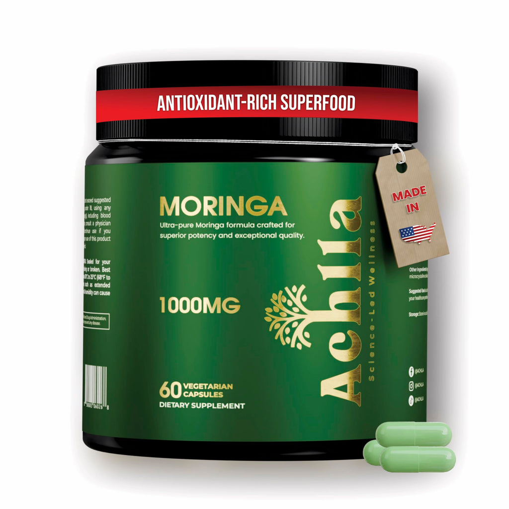 Organic Moringa Leaf 1000mg 60 Capsules V89712