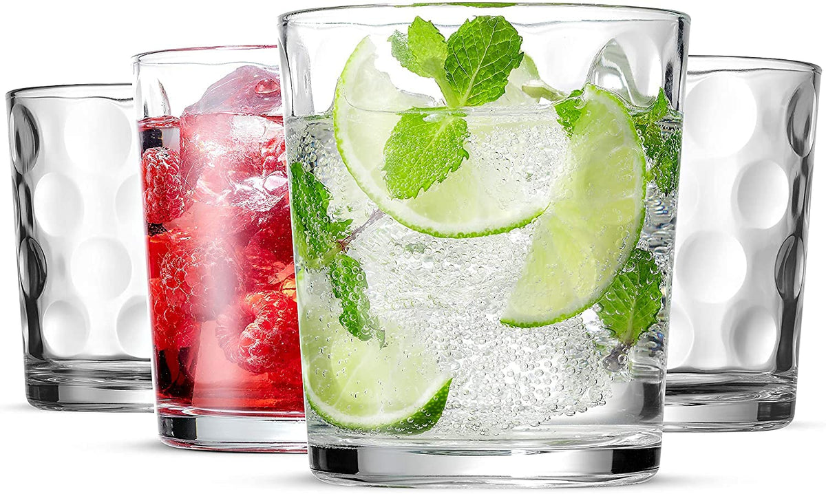 Set of 12 Stackable Drinking Glasses O412