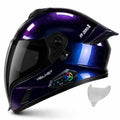 Bluetooth Full Face Modular Motorcycle Helmet DOT Approved with Sun Visor B6563