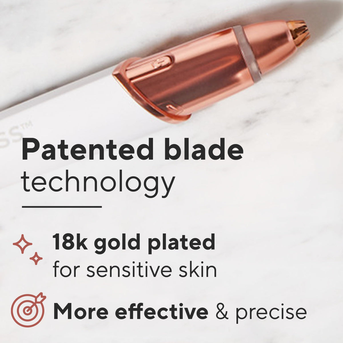 Electric Eyebrow Hair Remover with LED Light C60878
