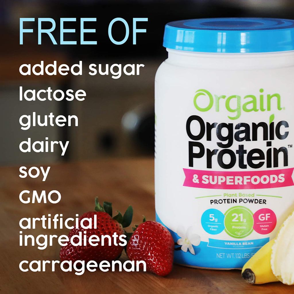 Organic Vegan Protein Powder + Greens Vanilla Bean Z28386