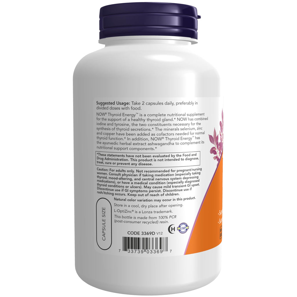 Iodine and Tyrosine 180 Veg Caps S56866