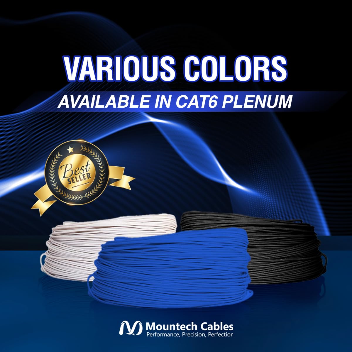 1000FT Blue Cat6 Plenum Ethernet Cable D78808