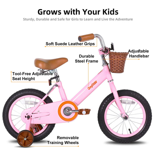 12-16" Kids Bike with Training Wheels D7353