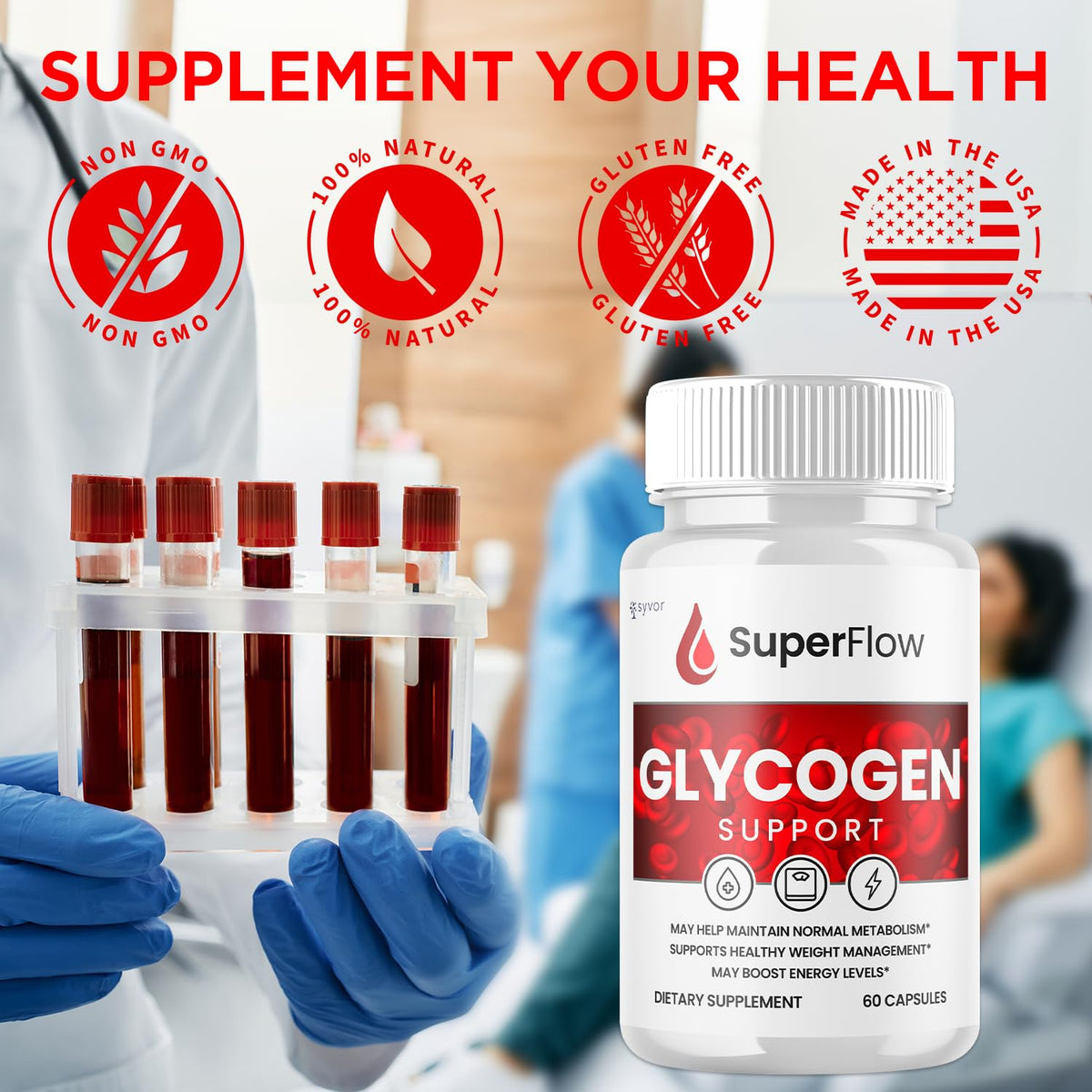 Glycogen Support Supplement Formula 180 Capsules Z484