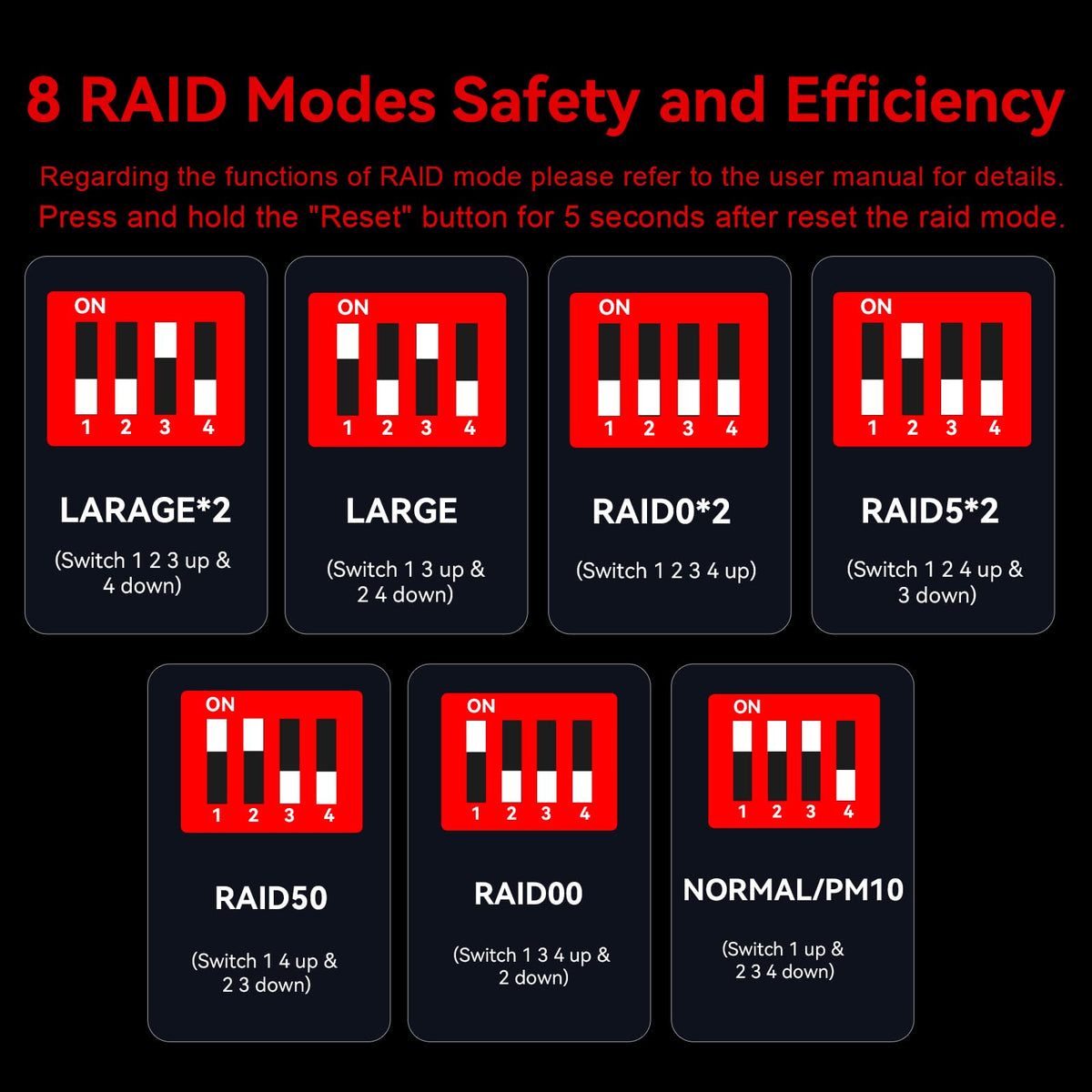 Aluminum 8 Bay Hard Drive RAID Enclosure with Cooling Fan Y579