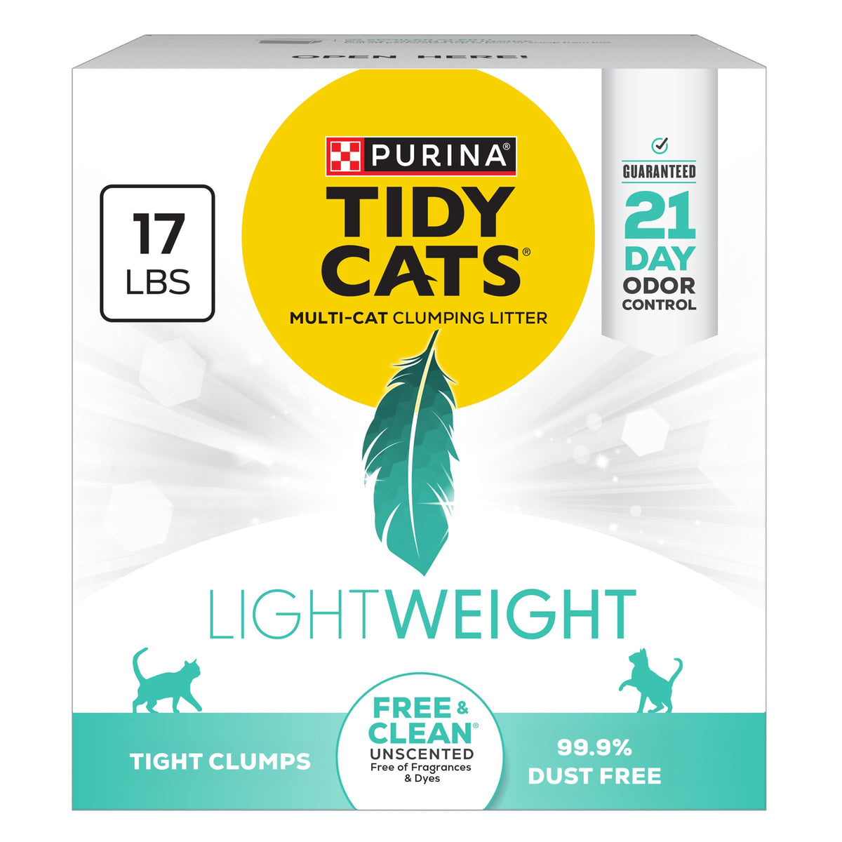 Low Dust Clumping Unscented Cat Litter 17 lb O35722