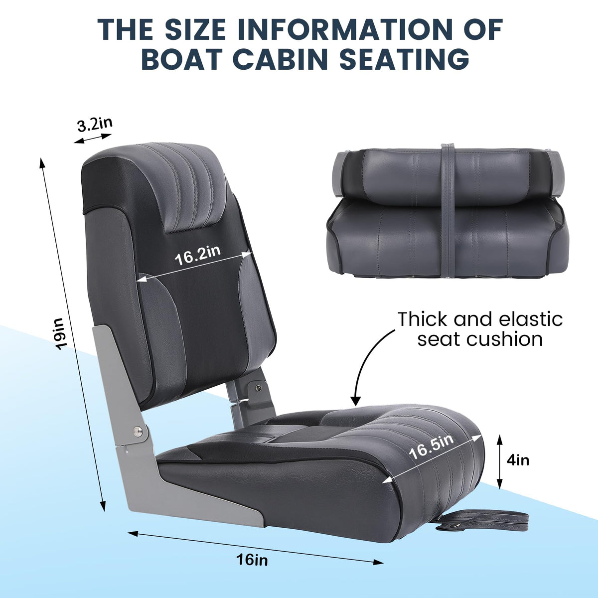 Low Back Folding Boat Seats Z29954