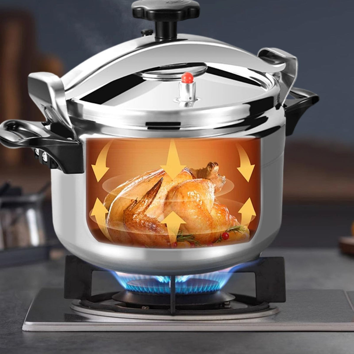 3L Stainless Steel Aluminum Mini Pressure Cooker J25725