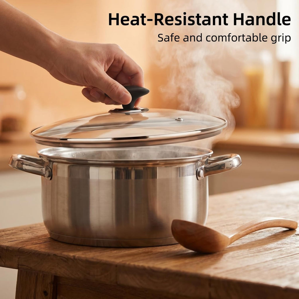 11" Tempered Glass Lid with Vented Anti-Scald Handle M985