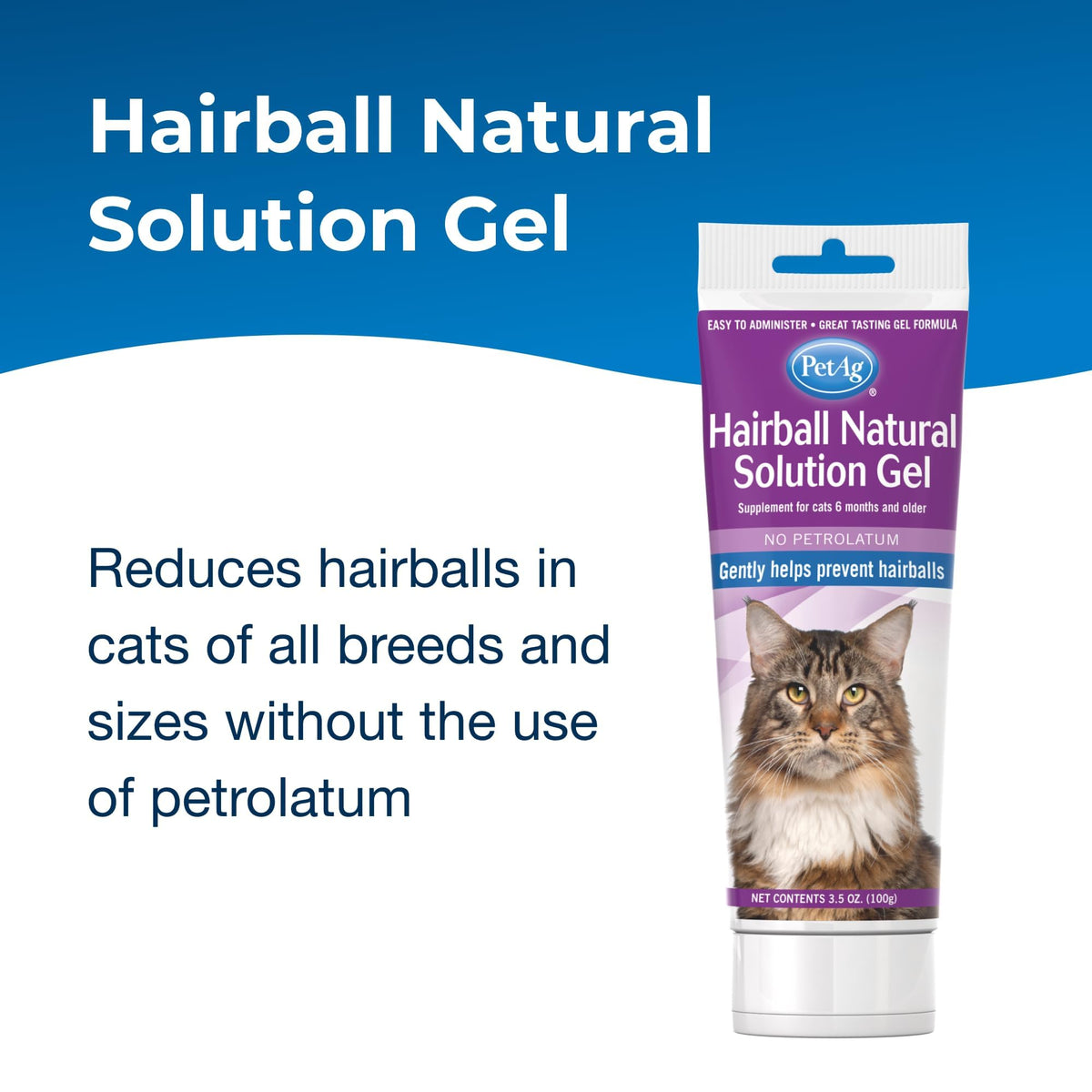 Hairball Gel Supplement for Cats 3.5 oz Pack of 2 W14981