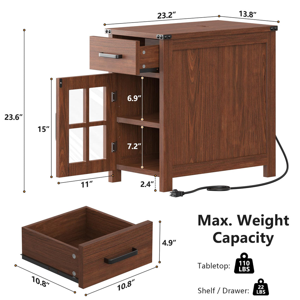 End Table with Charging Station V579782