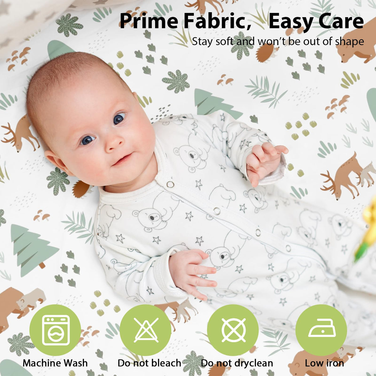 Fitted Bassinet Sheets 33”x20” 3-Pack T863594