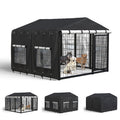 Waterproof Dog Kennel Cover with Transparent Window Q70821