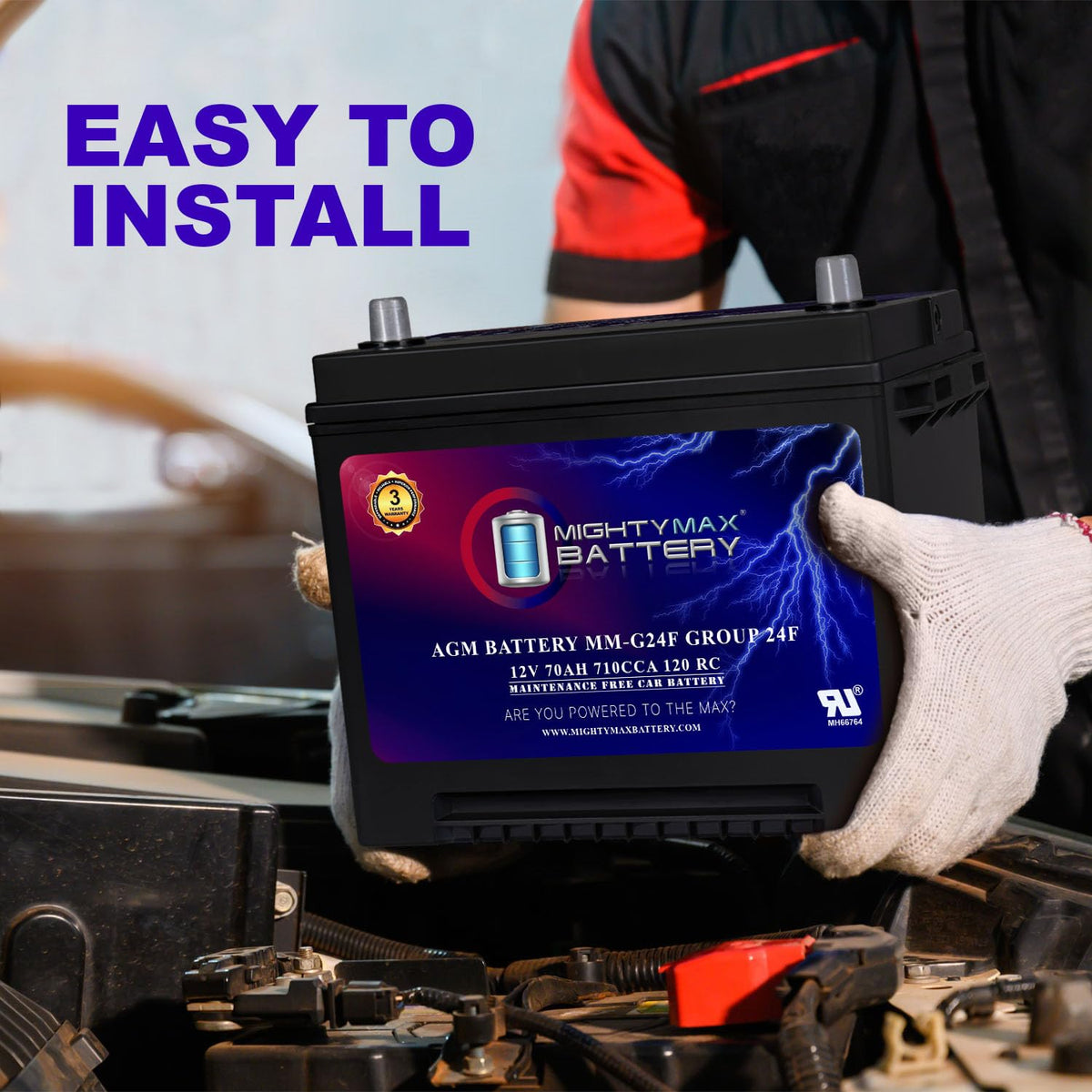 12V 70Ah AGM Replacement Battery I292