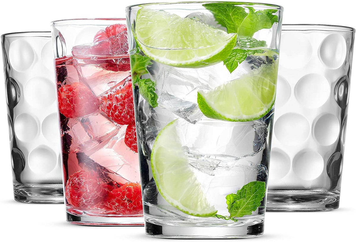 Set of 12 Stackable Drinking Glasses O412