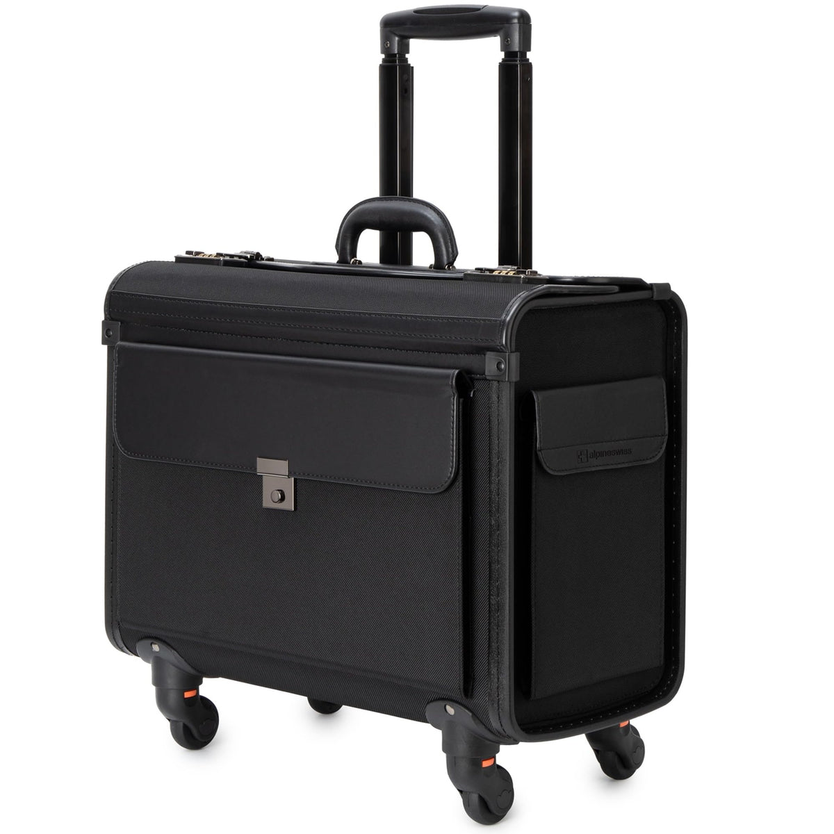 Wheeled Briefcase with 17” Laptop Compartment and Dual Combo Locks B830325