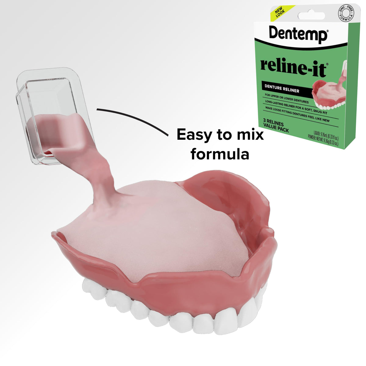 Denture Repair Kit & Denture Reliner M493326