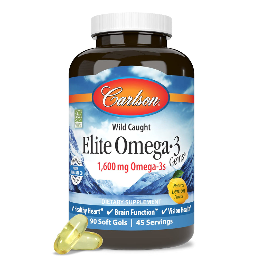 Omega-3 1600 mg Lemon 90 Softgels R9186