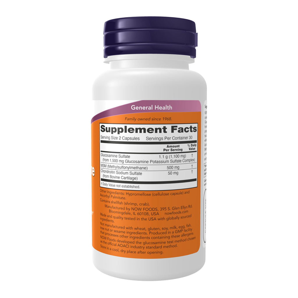 Glucosamine & MSM plus Chondroitin Sulfate, 60 Veg Caps S73494