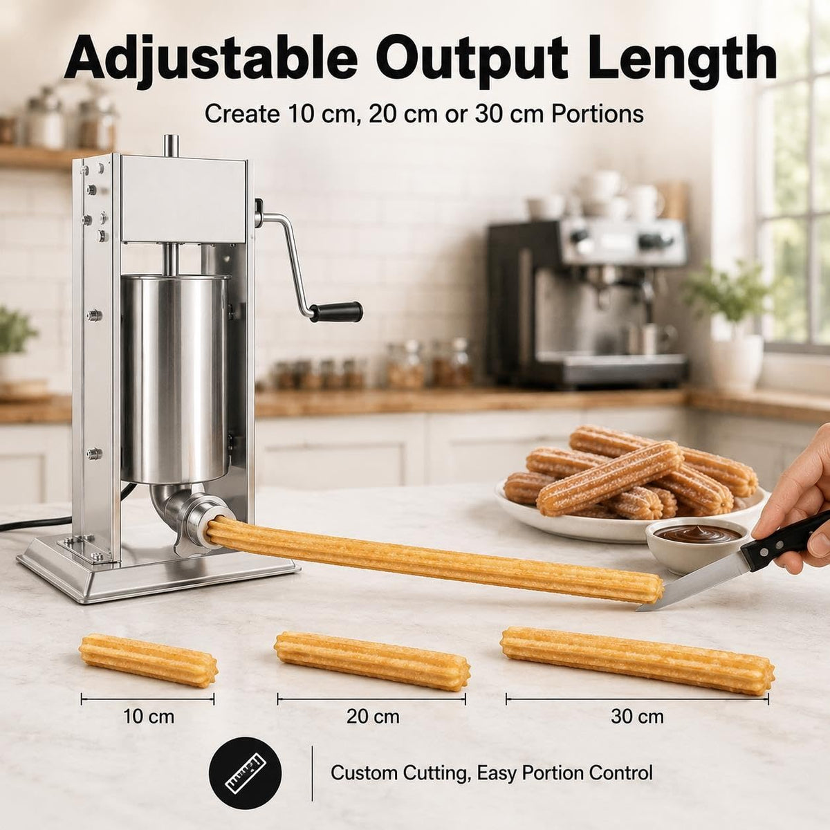 3L 304 Stainless Steel Sausage Stuffer & Churro Maker X701