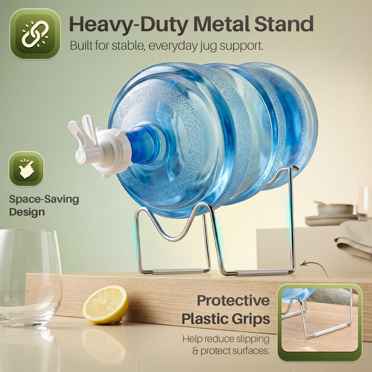 5 Gallon Metal Water Jug Holder N374