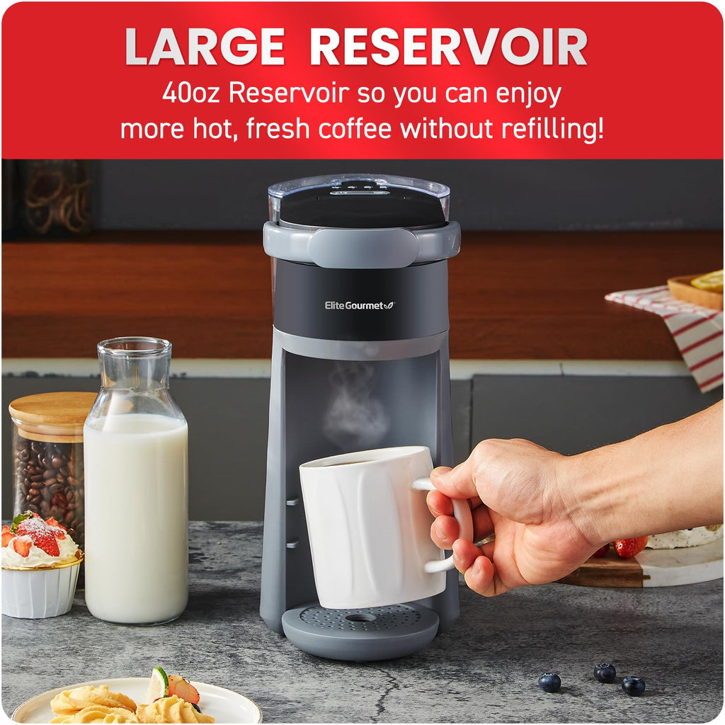 2-in-1 Capsule Coffee Maker, K-Cup & Grounds, Black J4457