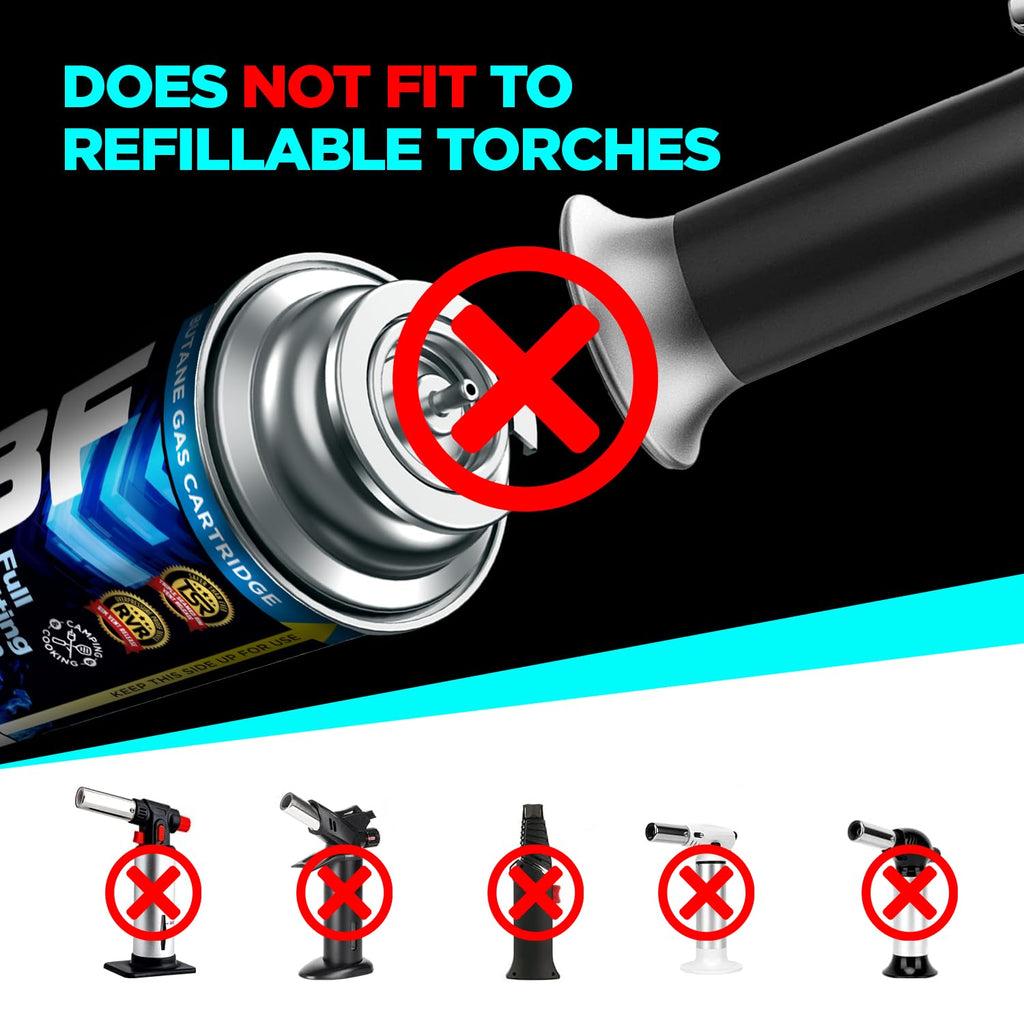 Butane Fuel Canister 8oz 4 Pack J682392