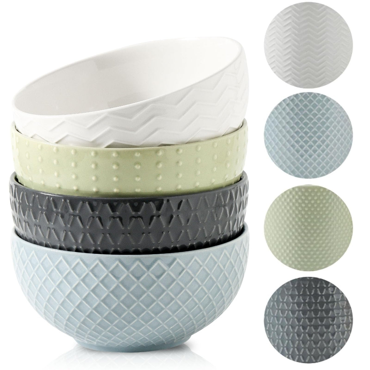 Ceramic Cereal Bowls Set of 4 H74083