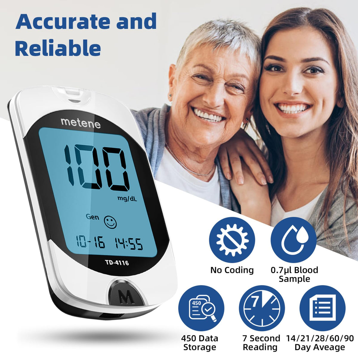 Blood Glucose Monitor Kit & 200 Test Strips K2985