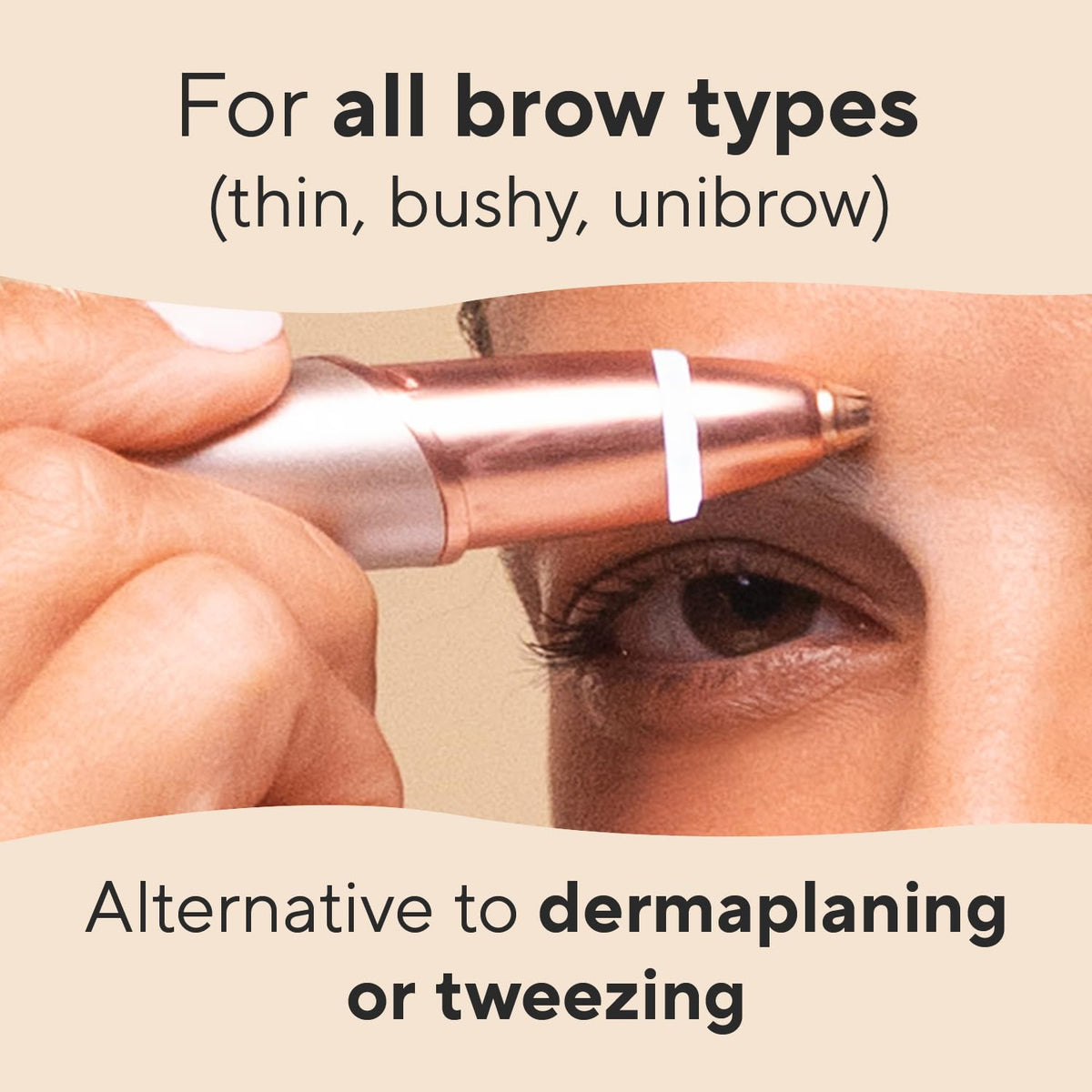 Electric Eyebrow Hair Remover with LED Light C60878