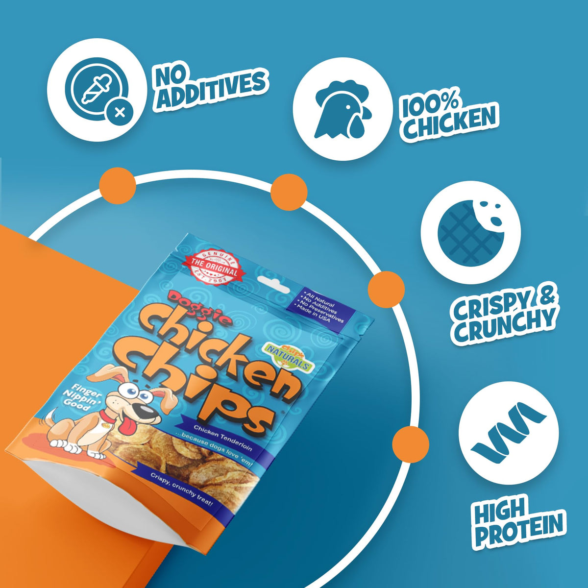 All Natural Chicken Chips 15 oz N726775