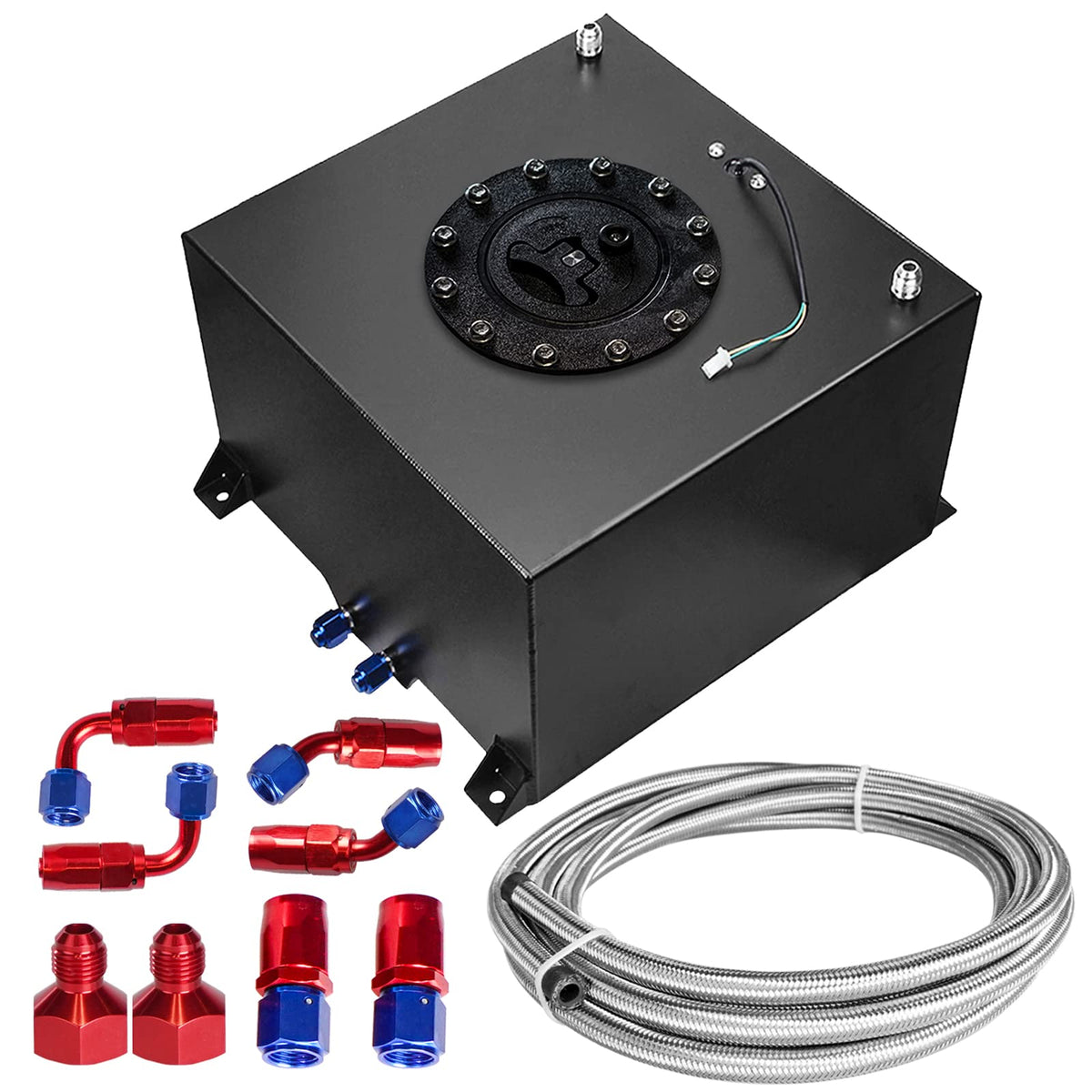 5 Gallon 20L Polished Aluminum Fuel Tank with Cap N426267