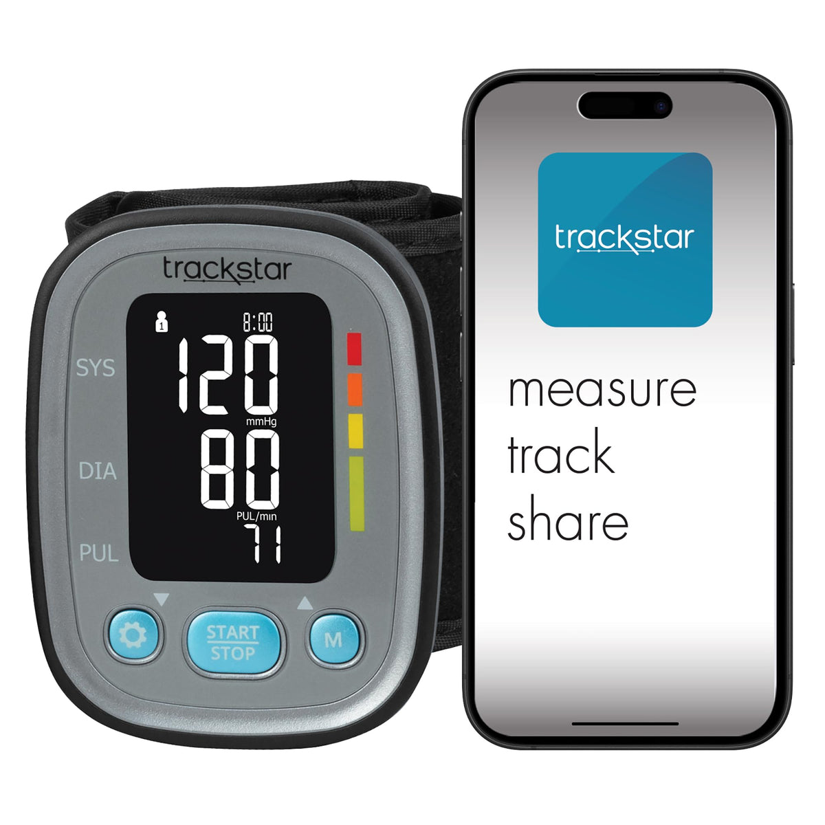 Smart Adult Wrist Blood Pressure Monitor R76457