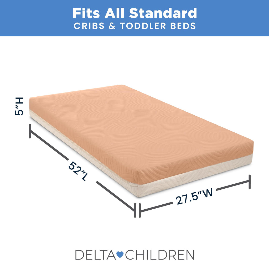 Apricot White Breathable Baby Crib & Toddler Mattress B2320
