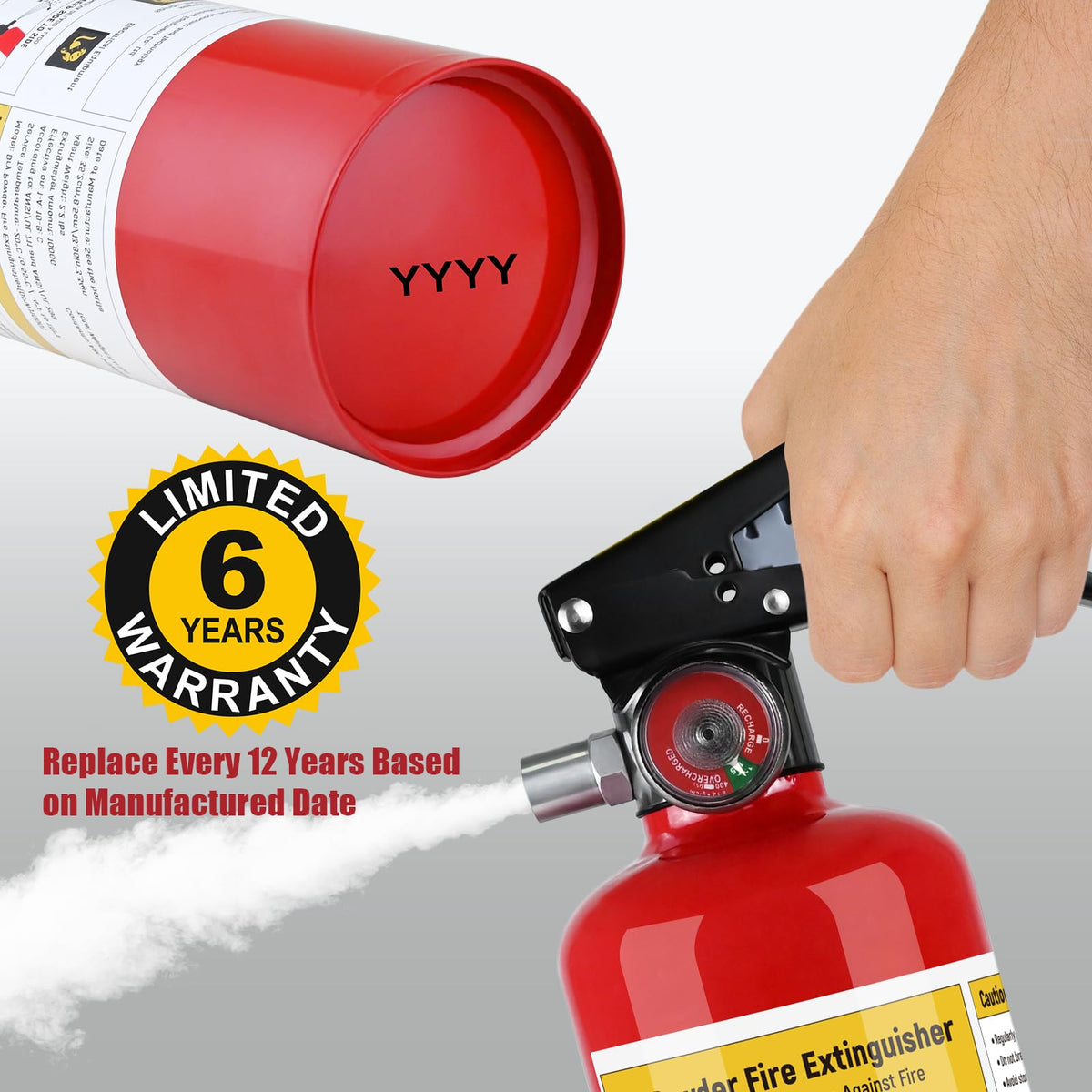 2.5 lb ABC Dry Chemical Fire Extinguishers M848