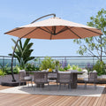 11 FT Aluminum Offset Cantilever Umbrella U607