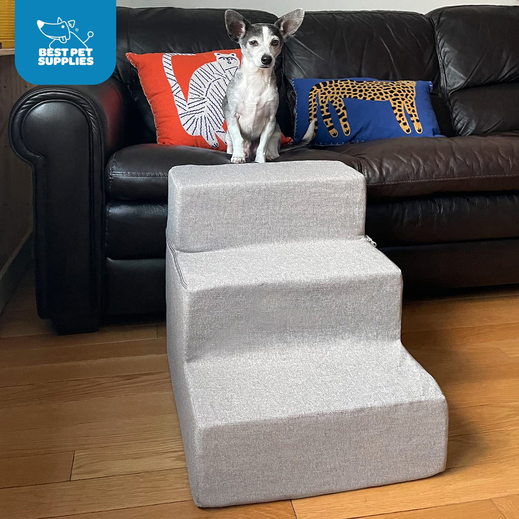 Foldable 3-Step Dog Stair and Pet Ramp T5468