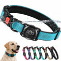 Blue IP68 Waterproof Reflective Dog Collar with AirTag Holder J80923