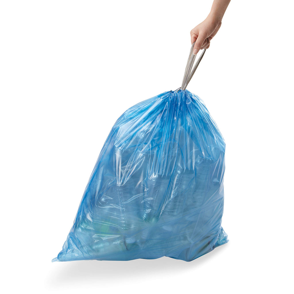 White Drawstring Trash Bags, 100 Count N9041