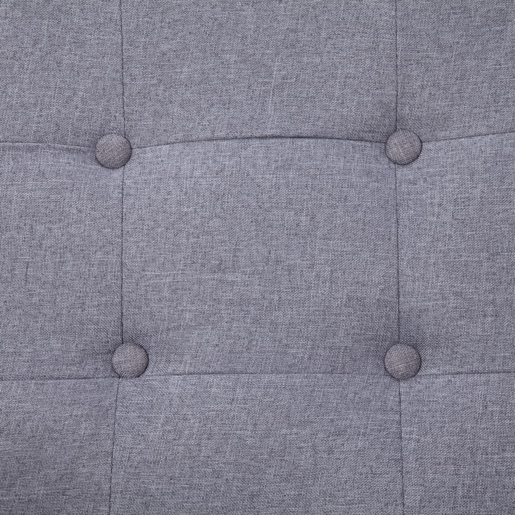 Light Gray Fabric 2-Seater Sofa with Armrests A995